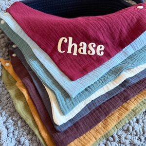 Personalized Boys Baby Bandana Bib